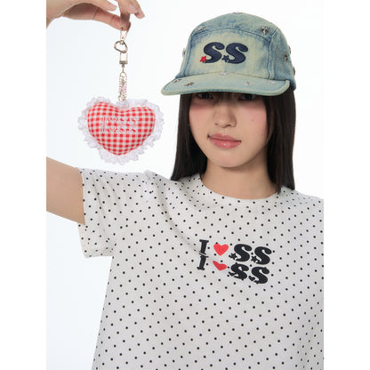 NewJNXS SS All-Over Polka Dot Relaxed-Fit T-Shirt