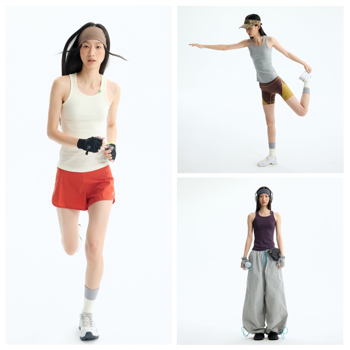 NewJNXS Lenzing Lyocell Ribbed Colorblock Button Slimming Tank – Summer Underlayer