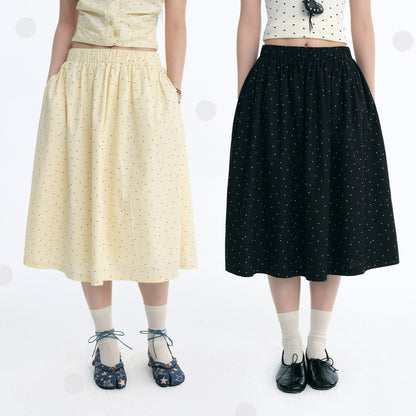 NewJNXS Polka Dot A-Line Skirt