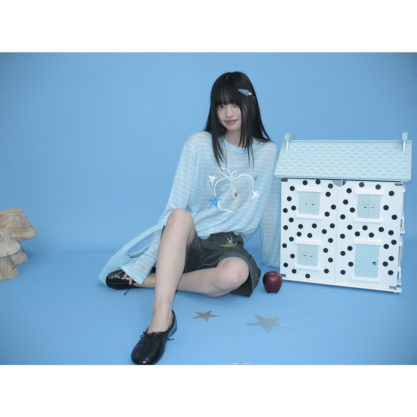 NewJNXS Amusement Park Glitter Graphic Tee