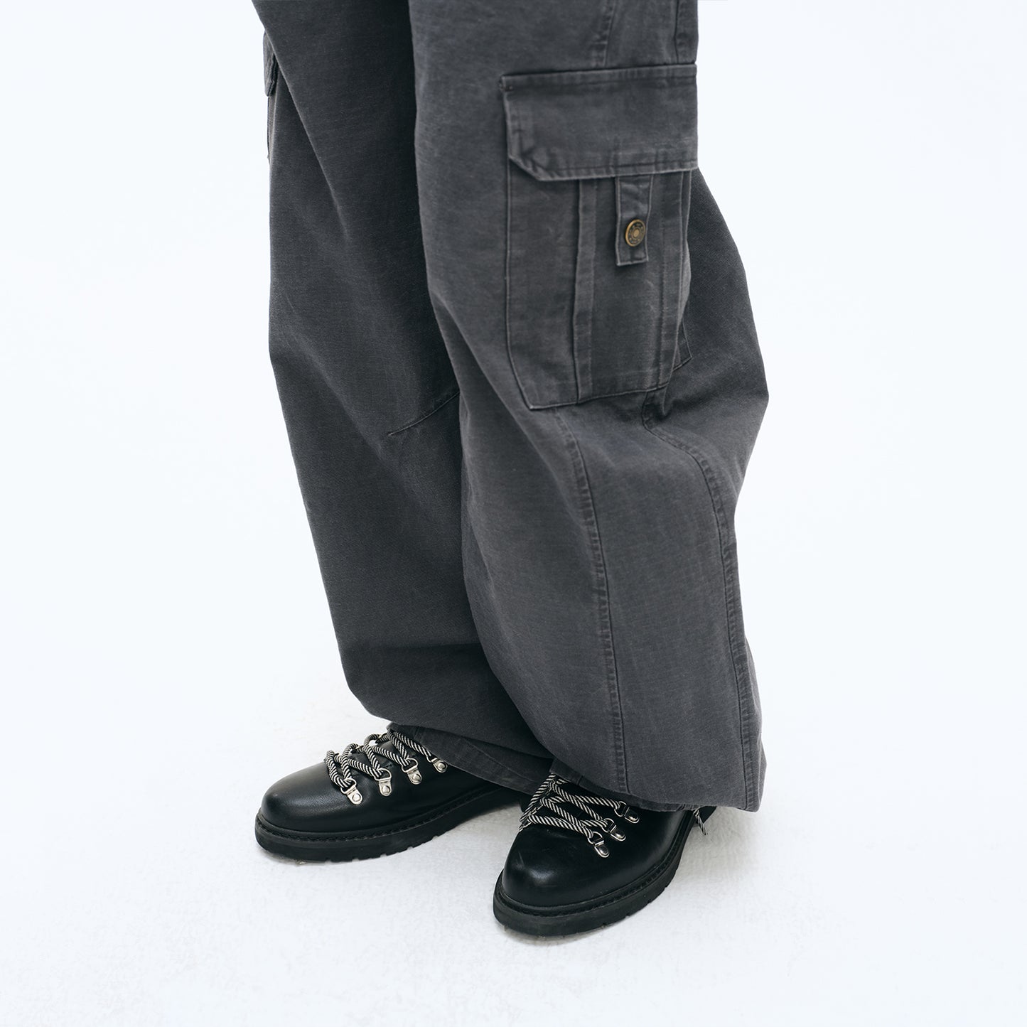 NewJNXS Washed Utility Cargo Pants