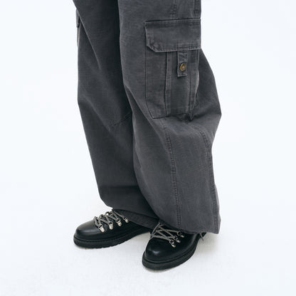 NewJNXS Washed Utility Cargo Pants