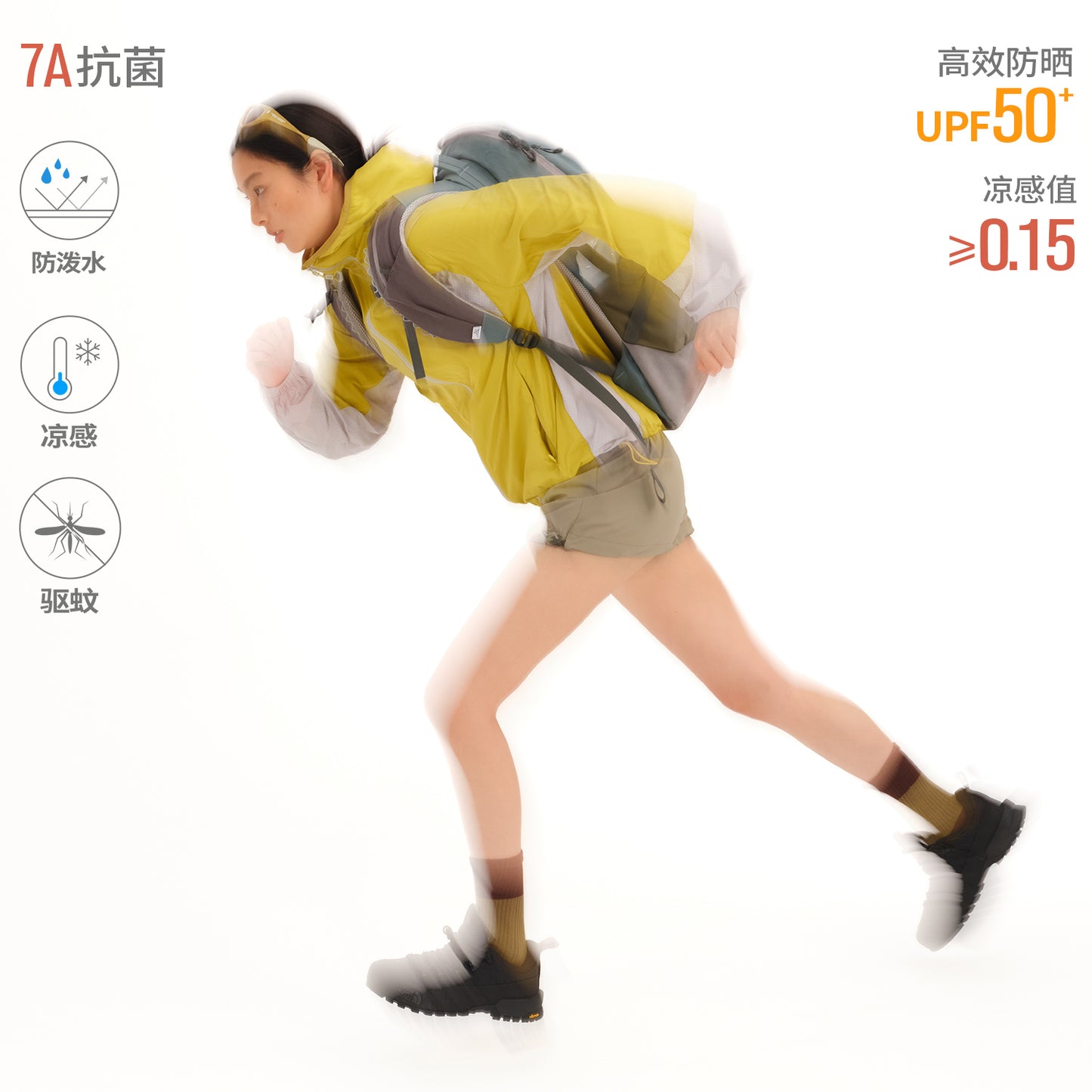 NewJNXS UPF50+ Cooling Color-Block Mesh Sun Jacket