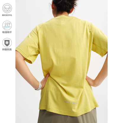 NewJNXS Modal Wool Reflective Print T-Shirt