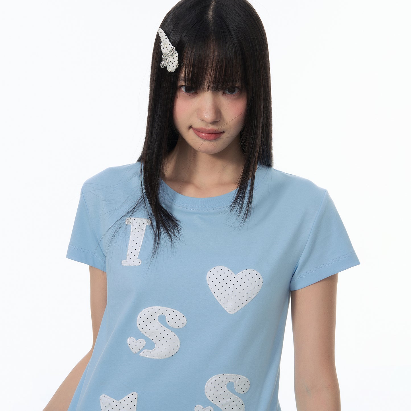 NewJNXS SS Heart & Star Cropped Tee