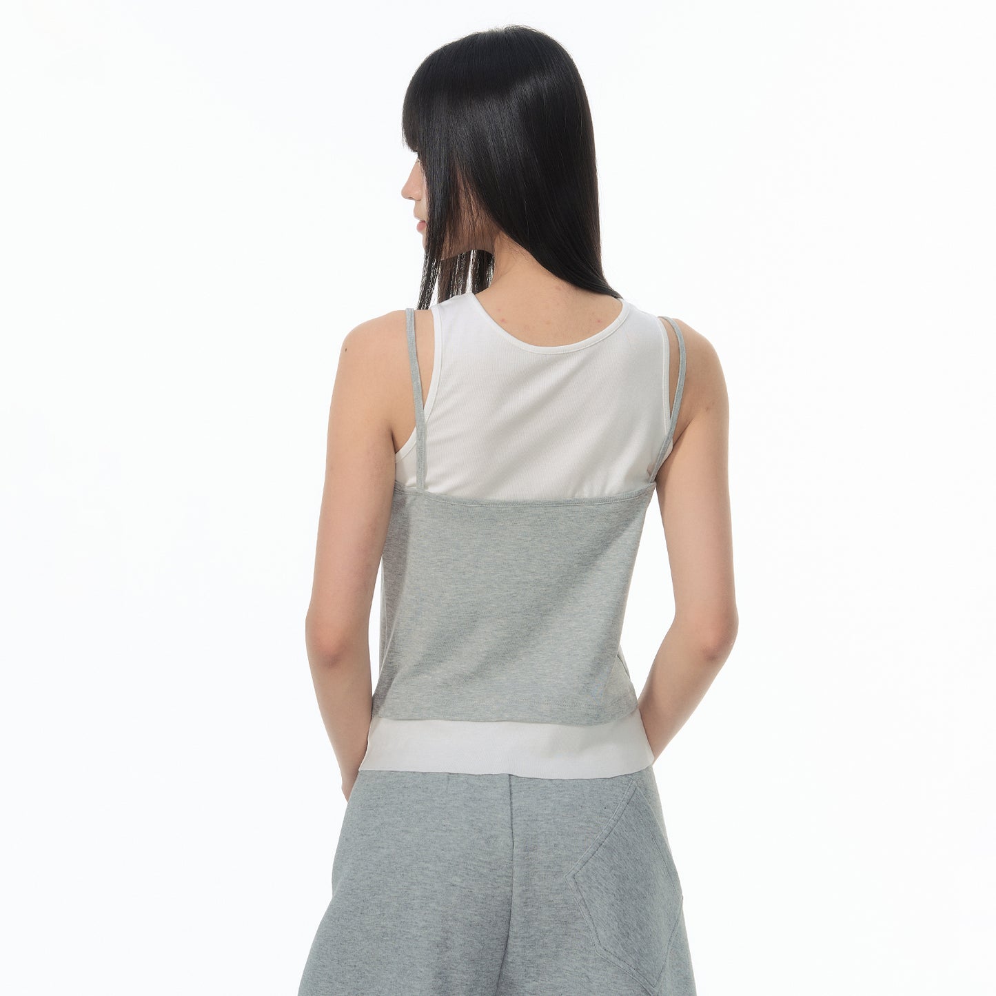 NewJNXS SS Lyocell Layered-Look Camisole