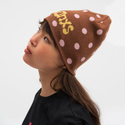 NewJNXS Polka Dot Knit Beanie