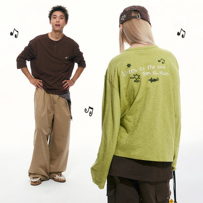 NewJNXS Starlight Trail Knit Henley Tee