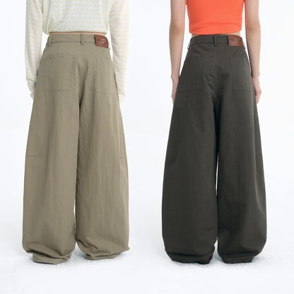 NewJNXS Vintage Twill Relaxed Barrel Pants