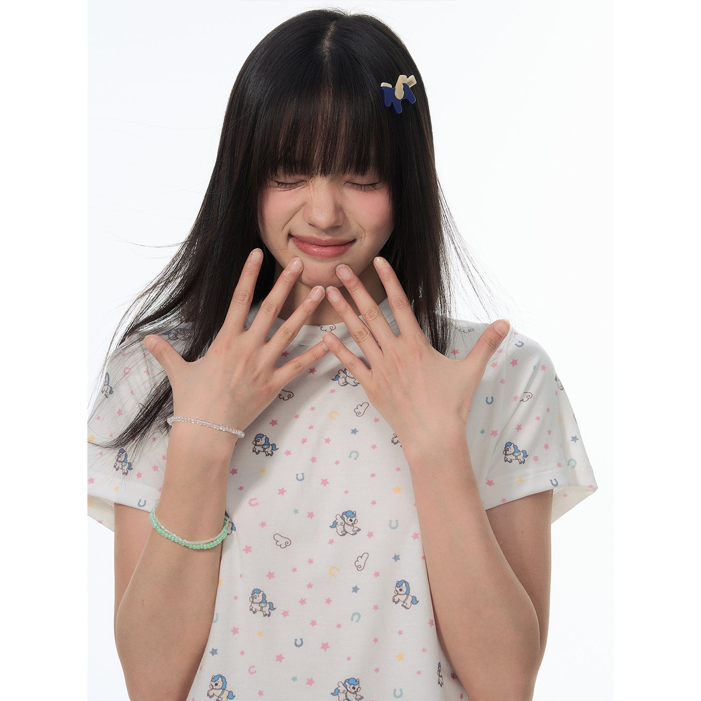 NewJNXS SS Pegasus Lyocell Cropped Tee