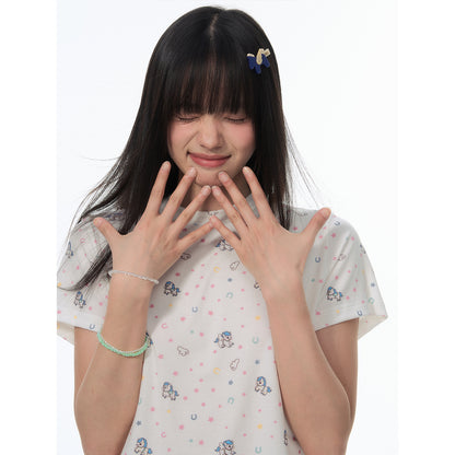 NewJNXS SS Pegasus Lyocell Cropped Tee