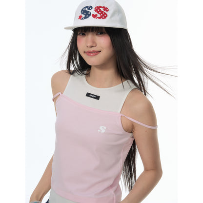 NewJNXS Heart & Wings Embroidered Flat Brim Cap
