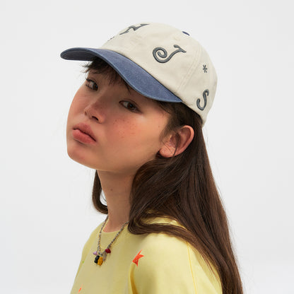 NewJNXS Color-Block Embroidered Baseball Cap