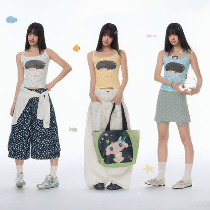 【NewJNXS × Kuku 2.0】All-Over Star Print Cami Top