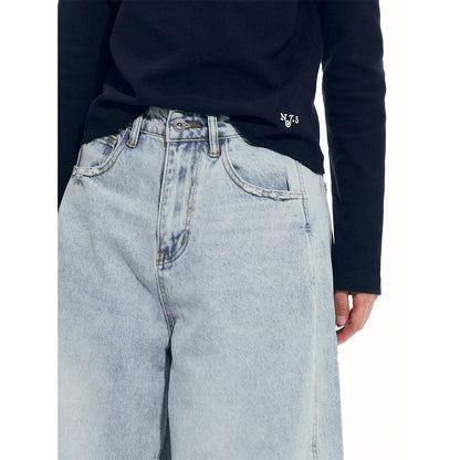 NewJNXS Distressed Whiskered Jeans