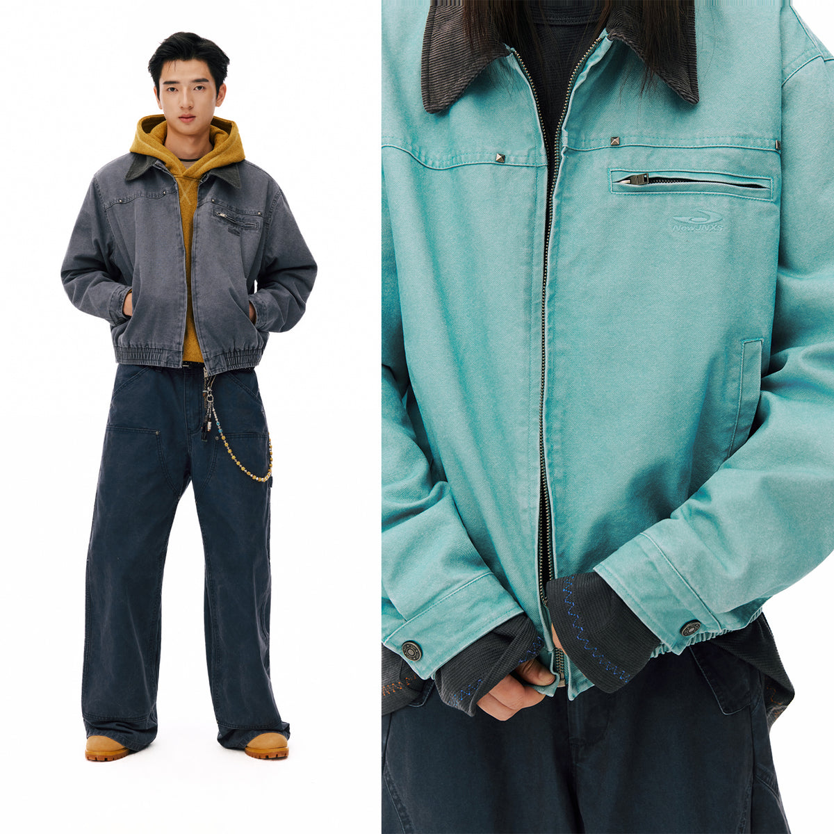 NewJNXS Cotton Canvas Workwear Jacket