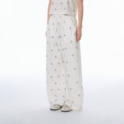 NewJNXS SS Pegasus Print Lyocell Wide-Leg Pants