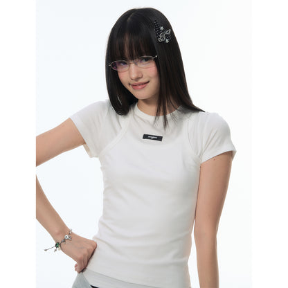 NewJNXS SS Stretch Knit Slim-Fit Tank & T-Shirt Set