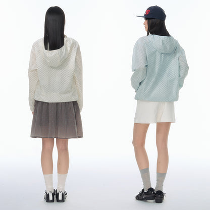 NewJNXS 「SS Collection」 Polka Dot Check Hooded UV Protection Jacket