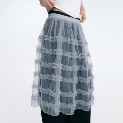 NewJNXS Lightweight Mesh Layering Skirt