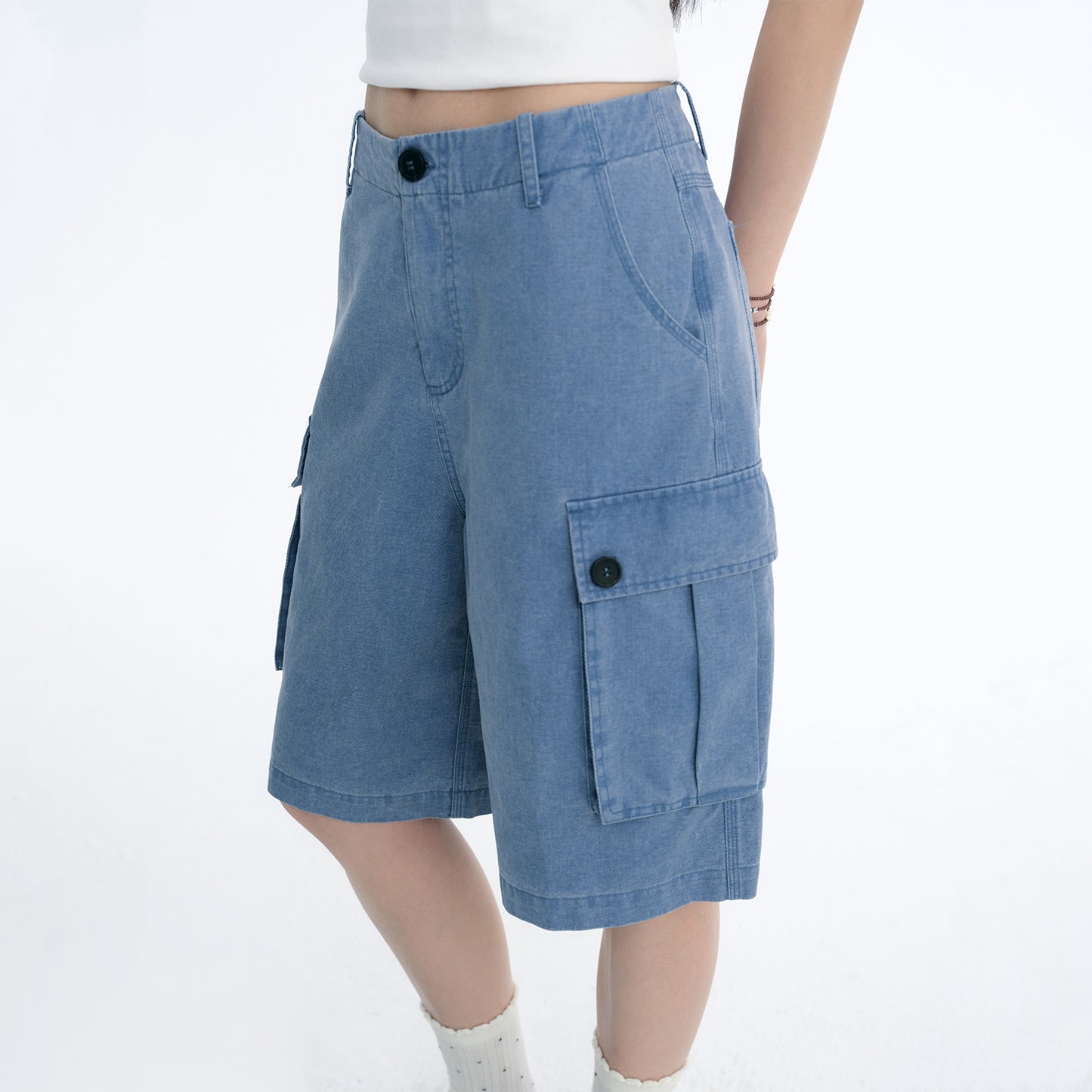 NewJNXS Cotton Utility Pocket Cargo Shorts