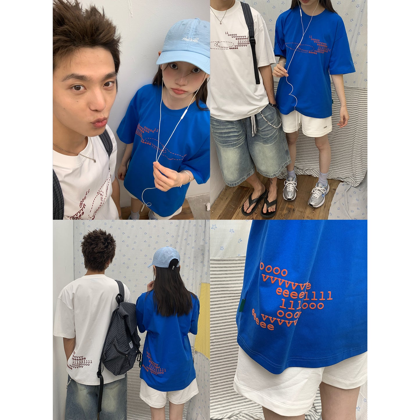 NewJNXS Quick-Dry UV Protection LOVE Graphic Tee