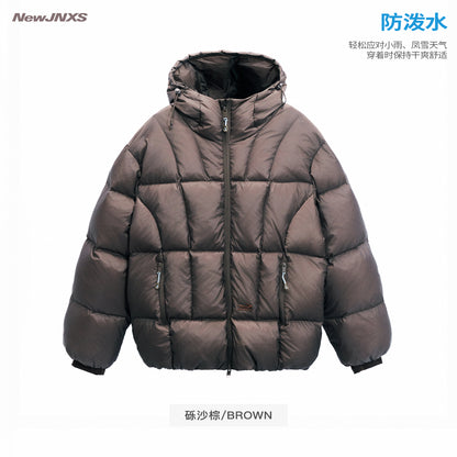 NewJNXS 「Cold Isle Blue Series」Windproof Down Puffer Jacket