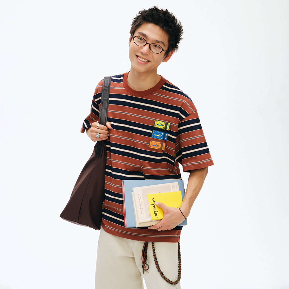 NewJNXS Oversized Striped Couple Tee