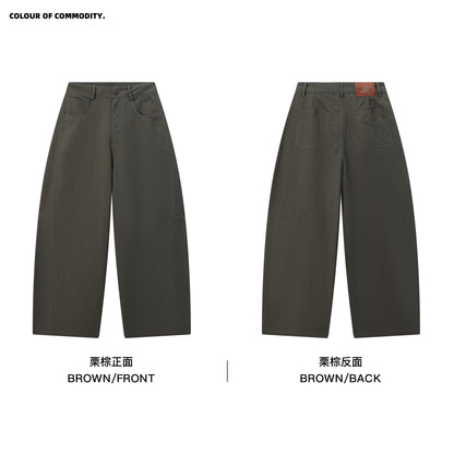 NewJNXS Vintage Twill Relaxed Barrel Pants