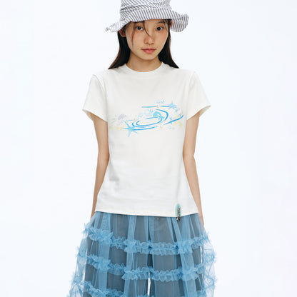 NewJNXS Seashell Ocean  Couple Tee
