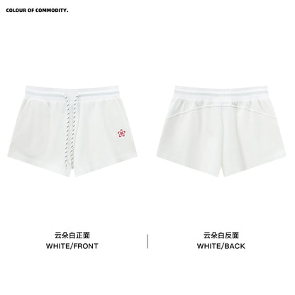 NewJNXS Cotton Ditsy Floral Slim-Fit Shorts