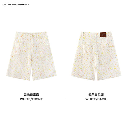 NewJNXS All-Over Star Print Straight-Leg Shorts