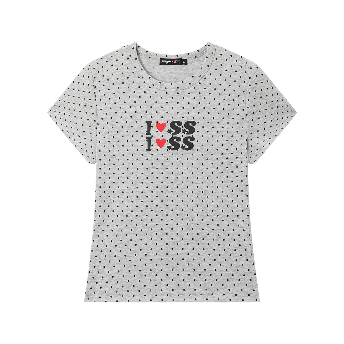 NewJNXS SS All-Over Polka Dot Relaxed-Fit T-Shirt