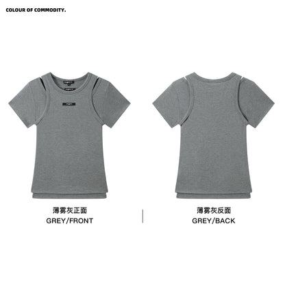 NewJNXS SS Stretch Knit Slim-Fit Tank & T-Shirt Set