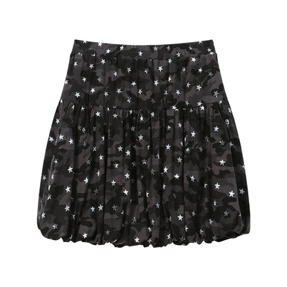 NewJNXS SS All-Over Camo Bubble Skirt