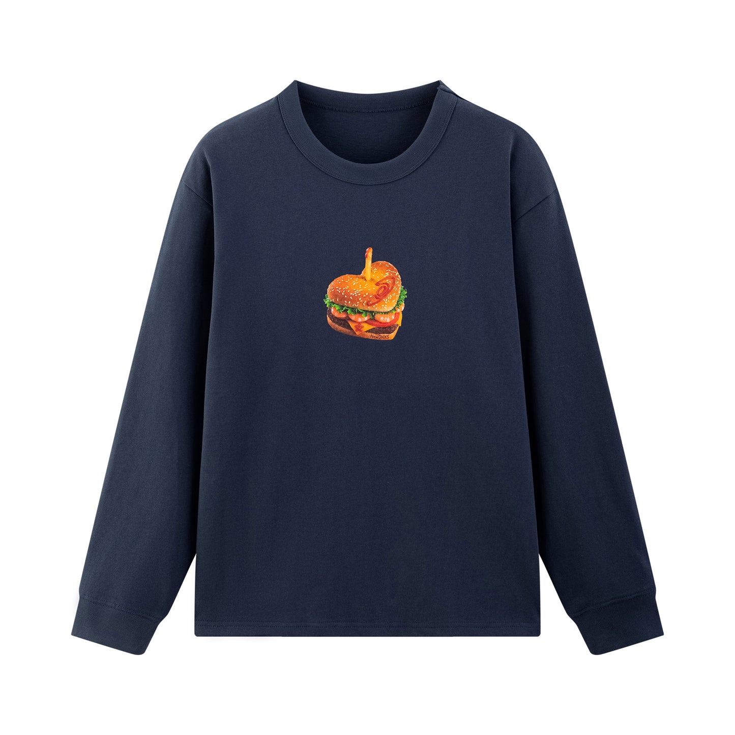 NewJNXS Burger Graphic Long Sleeve Tee