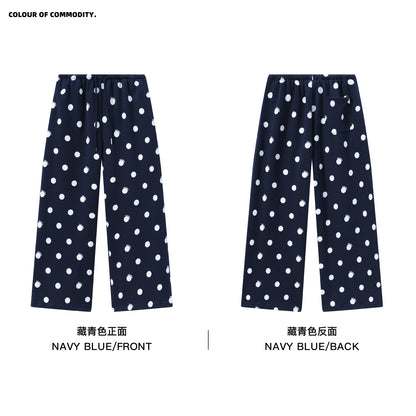 NewJNXS Polka Dot Logo Relaxed-Fit Pants
