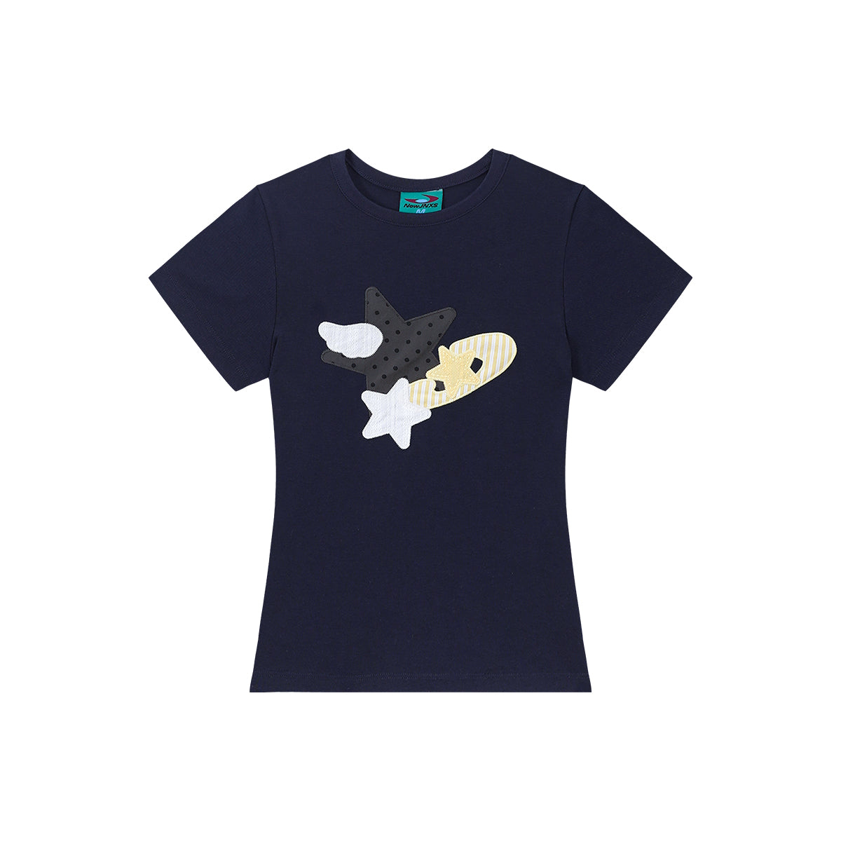 NewJNXS Angel Star Appliqué Fitted Tee