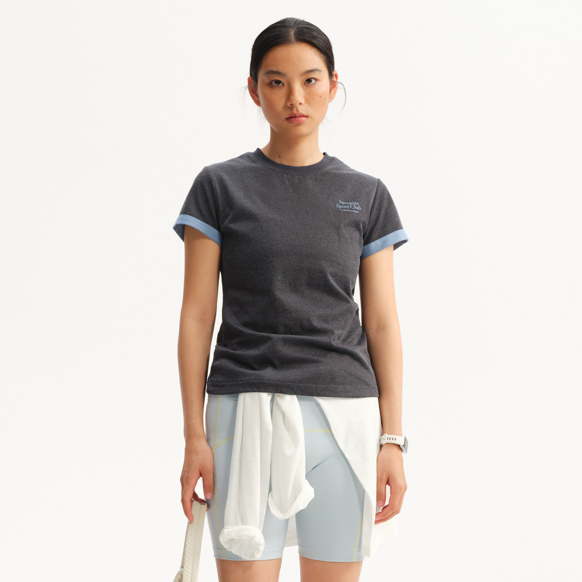 NewJNXS Retro Colorblock Loose Tee