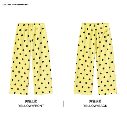 NewJNXS Polka Dot Logo Relaxed-Fit Pants