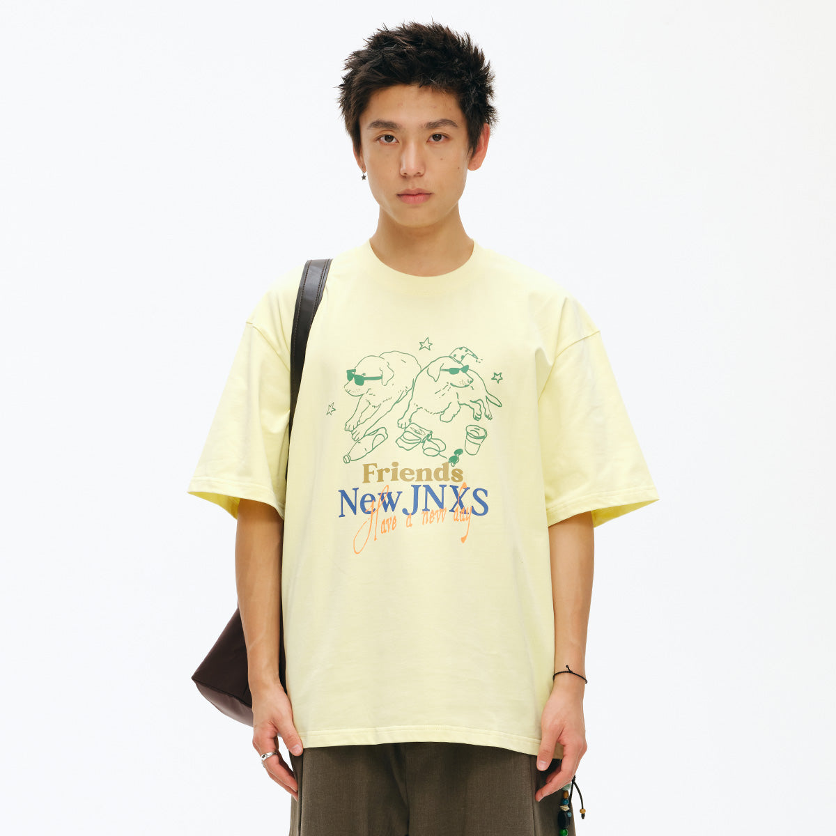 NewJNXS Retro Animal Couple T-Shirt