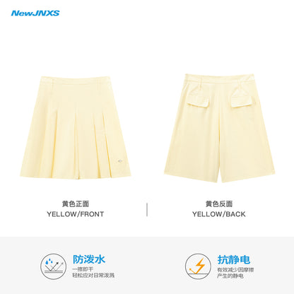 NewJNXS Water-Repellent Anti-Static A-Line Pleated Skirt