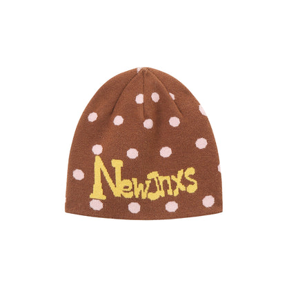 NewJNXS Polka Dot Knit Beanie