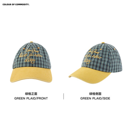 NewJNXS Classic Plaid Embroidered Baseball Cap