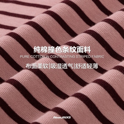 NewJNXS 280G Striped Relaxed-Fit Tee