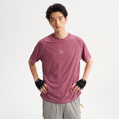 NewJNXS Quick-Dry Antibacterial Raglan Outdoor Graphic T-Shirt