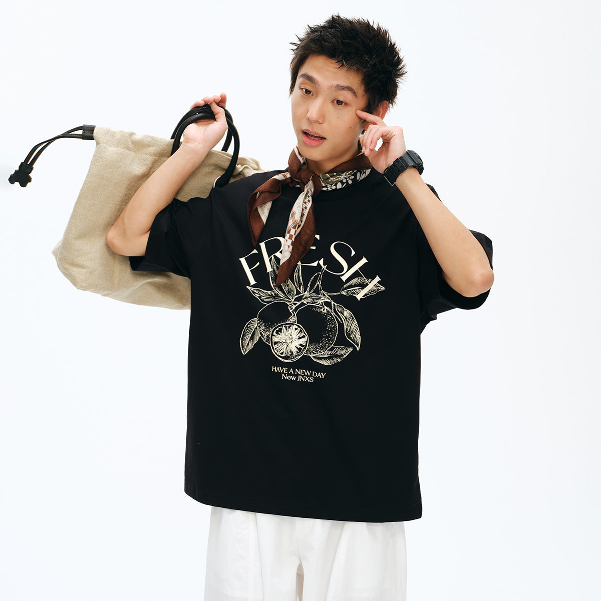 NewJNXS Summer Fruit Print Tee