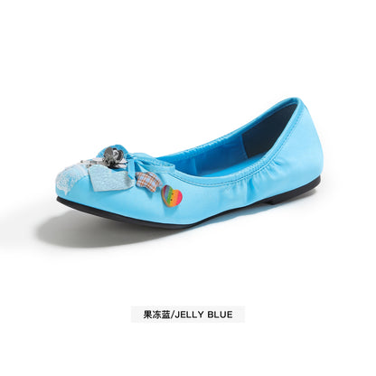 NewJNXS Star Bow Retro Ballet Flats