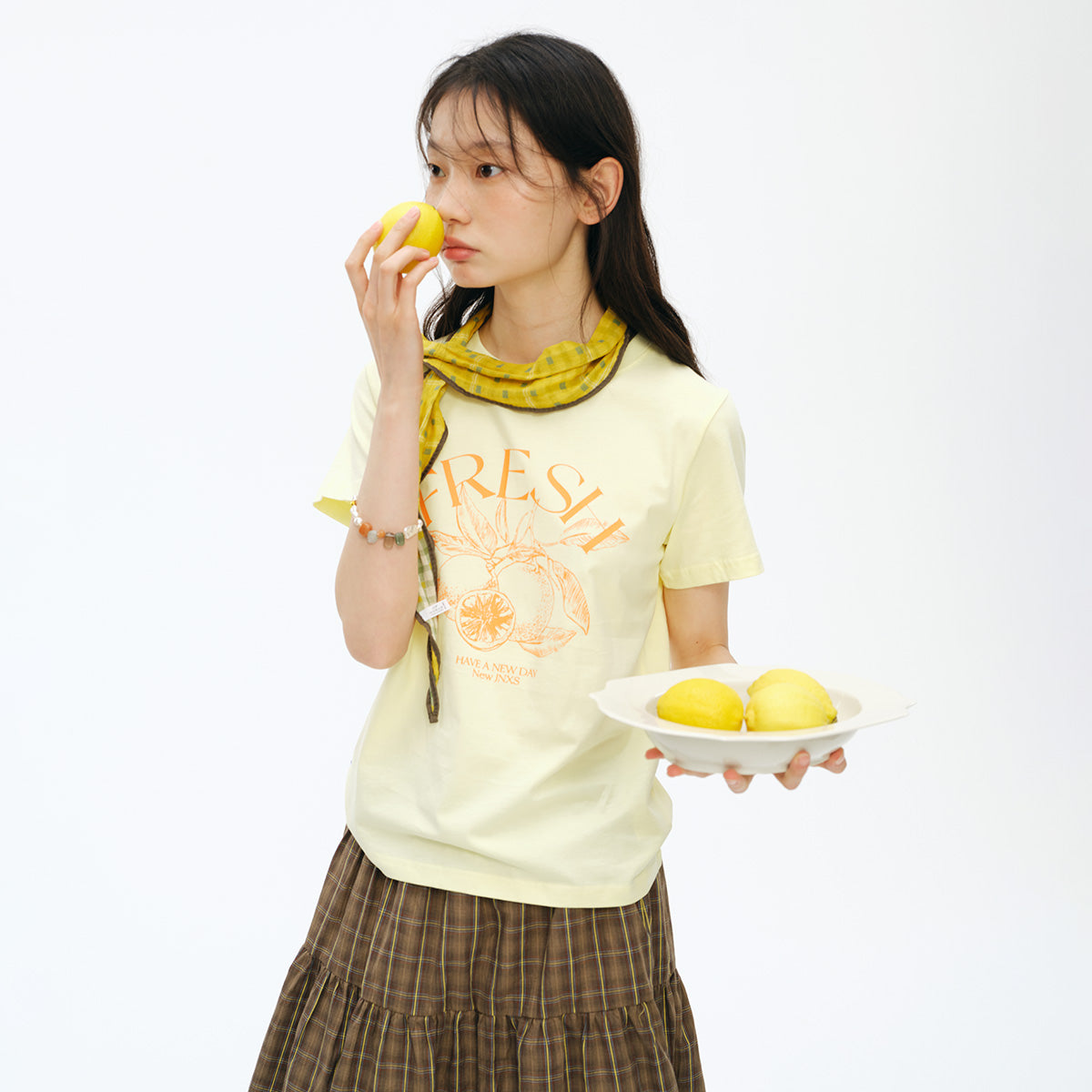 NewJNXS Summer Fruit Print Tee
