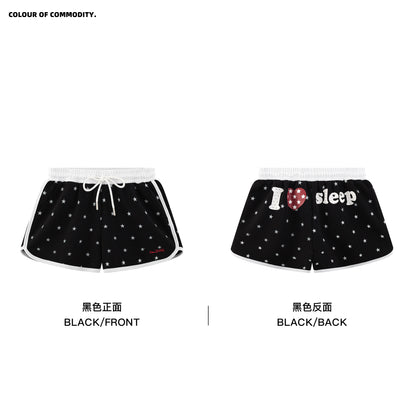 NewJNXS "LOVE SLEEP" All-Over Star Print Shorts